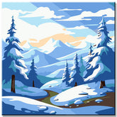 Snow Peaks - Painting by Numbers